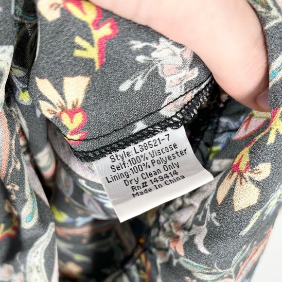 Johnny Was Jade Bryce Black Multi Paisley Maxi Dress - Picture 9 of 9